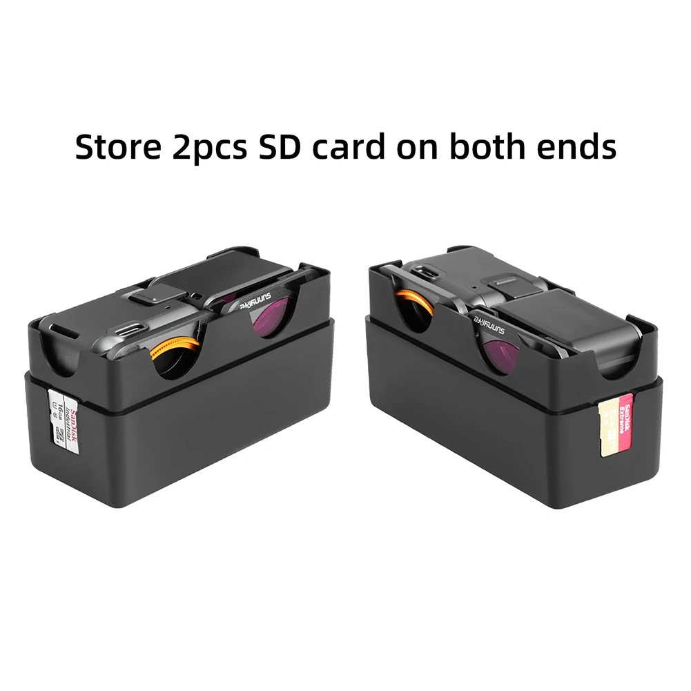 Estuche de almacenamiento portátil para cámara deportiva DJI Action 2, carcasa protectora de plástico impermeable, Mini bolsa de caja de transporte anticaída - imagen 5