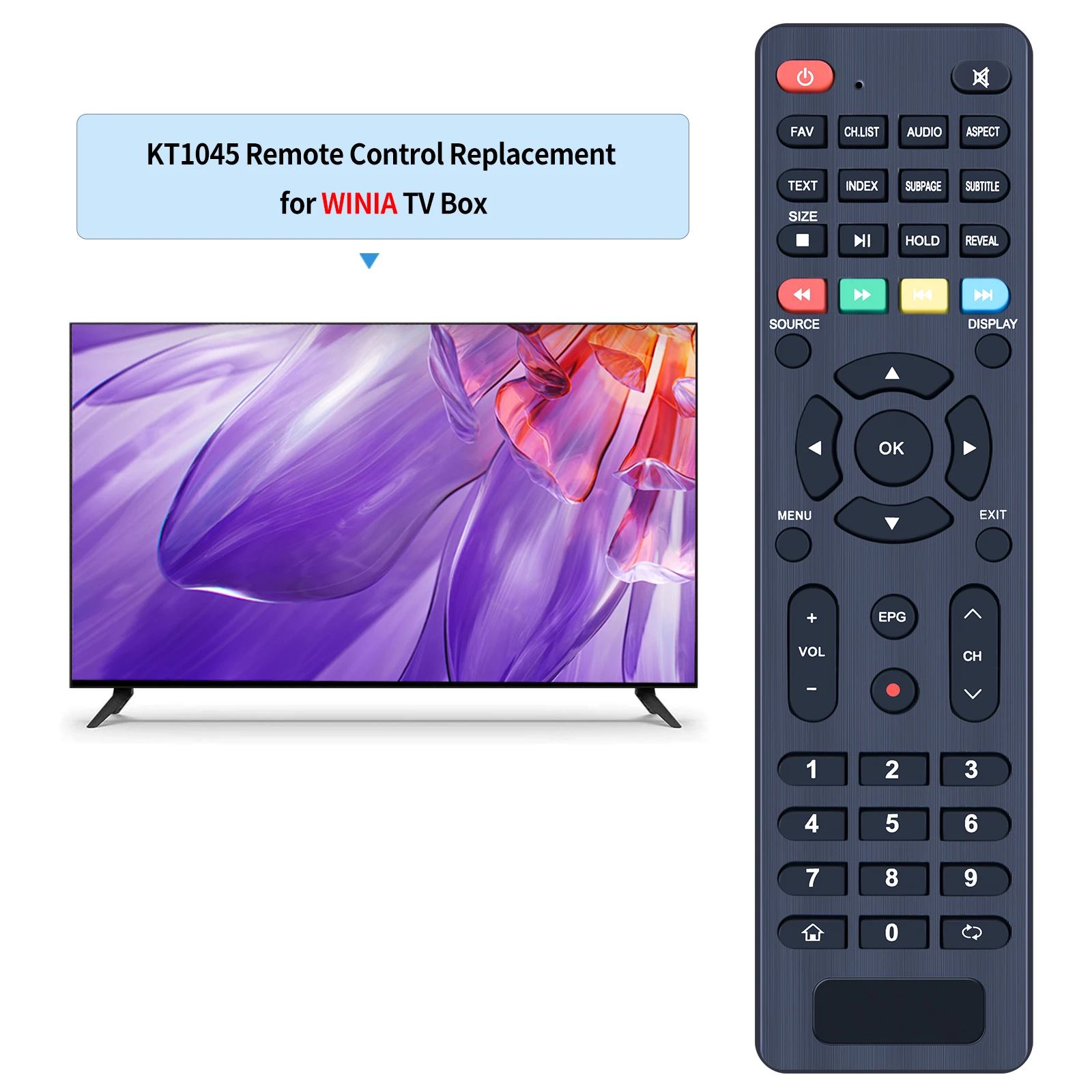 Nuevo Control remoto KT1045 funciona para WINIA TV BOX - imagen 2