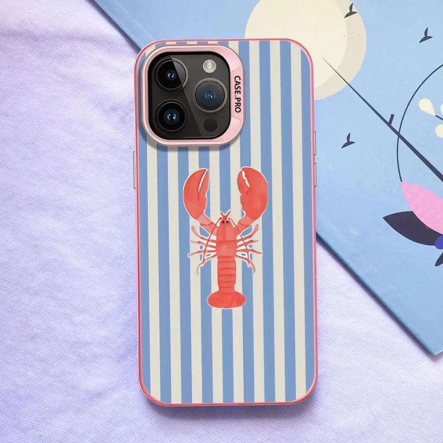 Marinc Life Crabs Lobsters Cool Back Funda de teléfono para iPhone 16e 17Air 13 14 15 Plus 16 17 Pro Max XS 12 XR 11 - imagen 5