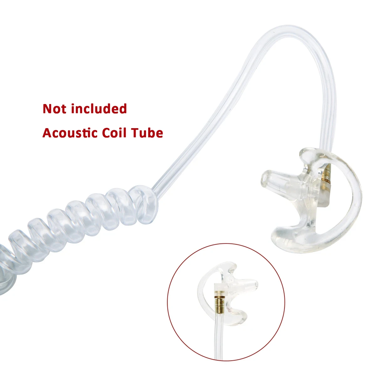 ABBREE-tapón para los oídos de silicona suave, repuesto para Walkie Talkie, tubo de bobina acústica, auricular - imagen 3