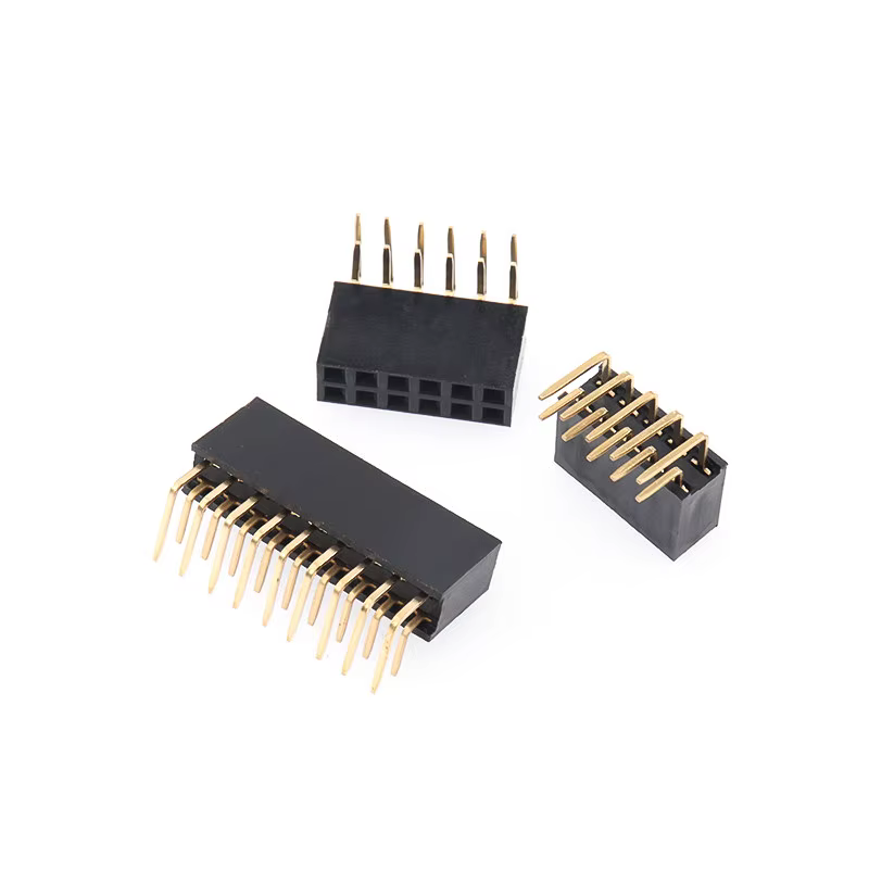 Conector Hembra Doble Fila 2.54mm – Angular Recto PCB - imagen 4