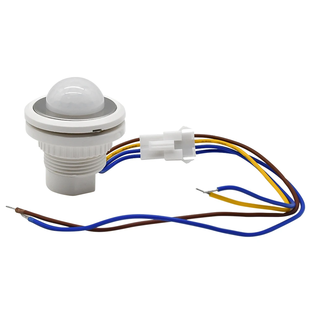 AC85-265V PPIR Sensor de movimiento interruptor de luz 110V 220V ajuste de retardo de tiempo Detector de movimiento del cuerpo humano infrarrojo Control automático - imagen 5