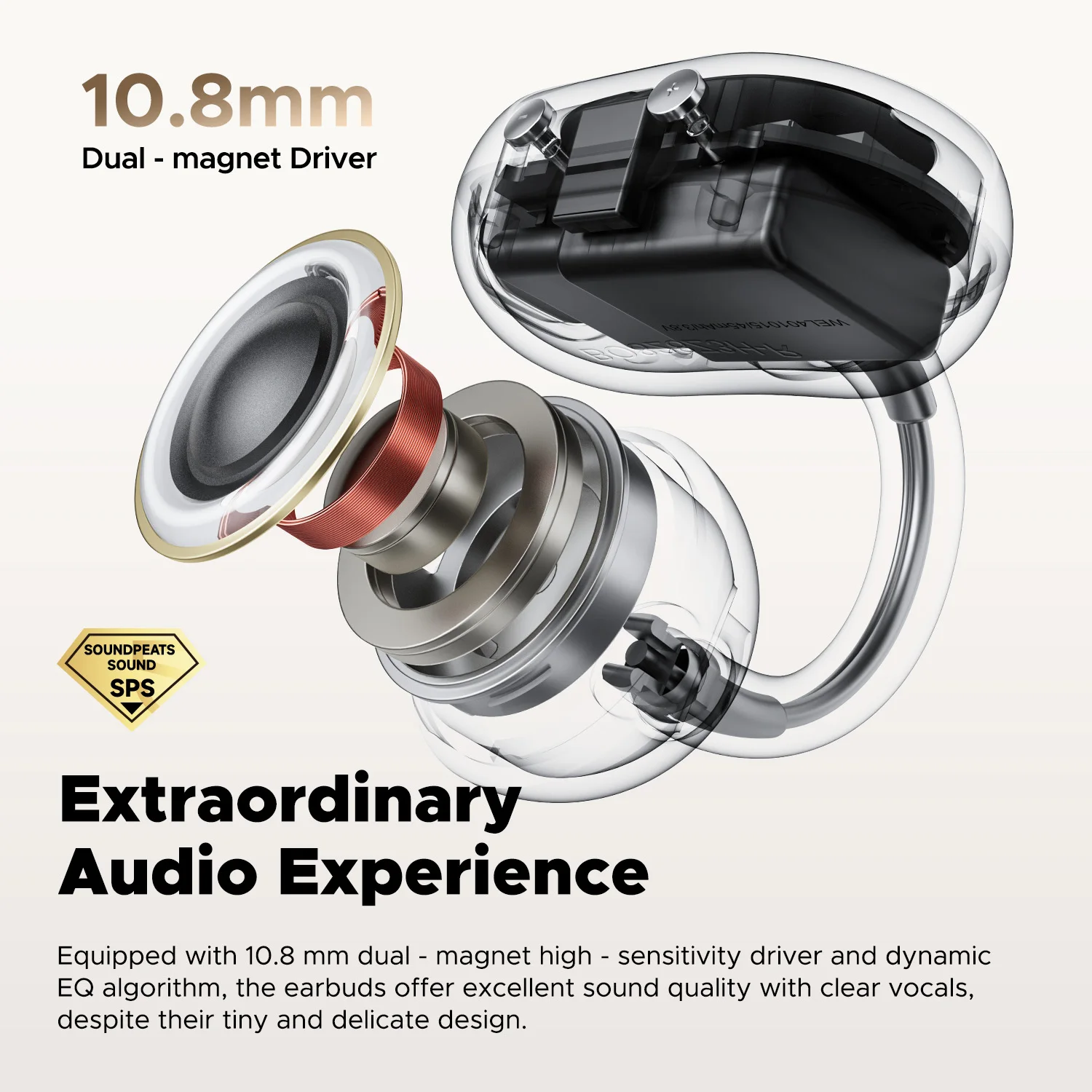SoundPEATS POP Clip Auriculares inalámbricos Bluetooth 5.4 Auriculares inalámbricos Opean-Ear IPX5, modo de juego Baja latencia, emparejamiento multipunto - imagen 4