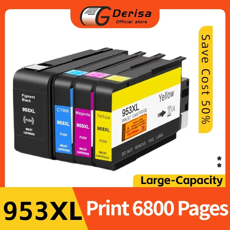 Cartucho de tinta 953XL Compatible con impresora Hp953, nuevo Chip de tinta completa para Hp 953, Officejet Pro 7720, 7730, 7740, 8710, 8718, 8720