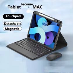 Para Xiaomi Poco Pad 12,1 pulgadas 2024 6S Pro 12,4 6 11 5 Pro para Redmi Pad Pro 12,1 SE 11 Trackpad funda para teclado magnético con ratón