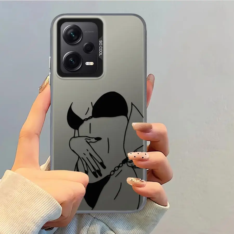 Funda trasera para teléfono Beautifu Line Art para Xiaomi Mi 11 Lite 13T 12T Pro - imagen 4