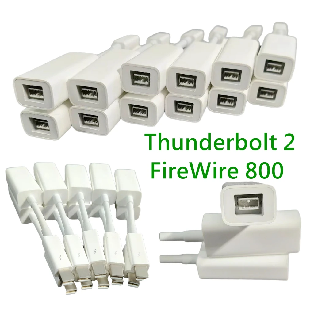 Adaptador Thunderbolt 2 a FireWire 800 de 9 pines Thunderbolt2 a Fire 1394B adecuado para computadoras Mac equipadas con puertos Thunderbolt