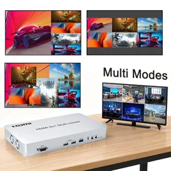 Interruptor HDMI 6 Entradas 4K 60Hz – Multivisor Pantalla con Control USB