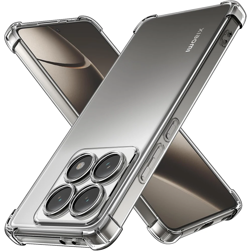 Funda blanda de silicona transparente a prueba de golpes para Xiaomi Mi 15 14 14T 13 13T 12 12X 12S 12T 11 11T Pro Lite 5G funda transparente