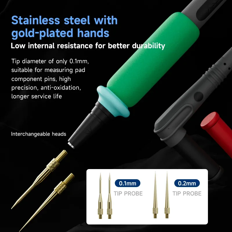 XZZ P2 1000V 20A Sonda superconductora Multímetro de precisión Pluma de plomo Adecuado para herramienta de cable de prueba de corriente y voltaje digital - imagen 5