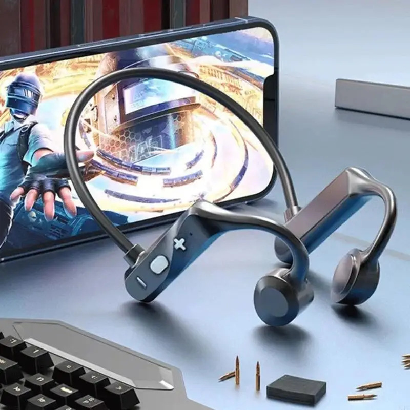 Auriculares K69 de conducción ósea Real BLE5.2, auriculares inalámbricos compatibles con Bluetooth, auriculares deportivos de oreja abierta con micrófono - imagen 3