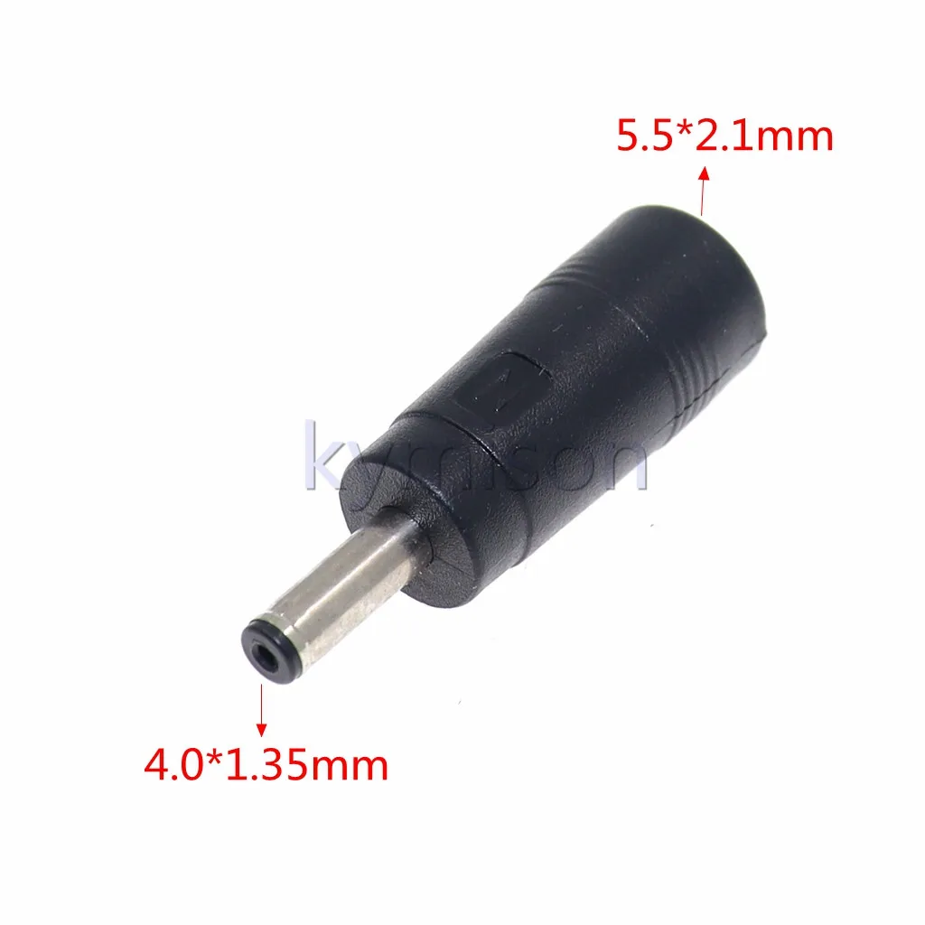 10 unids/lote 5,5*2,1mm hembra a 4,0*1,7mm 4,8x1,7mm 3,5x1,35mm 5,5x2,5mm macho DC enchufe conector de Audio adaptador portátil - imagen 3