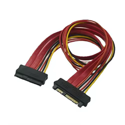 SFF-8482 SAS 29Pin Cable de extensión macho a hembra servidor Panel de disco duro Cable adaptador de plano posterior SAS 29PIN a sata Cable de 22 pines