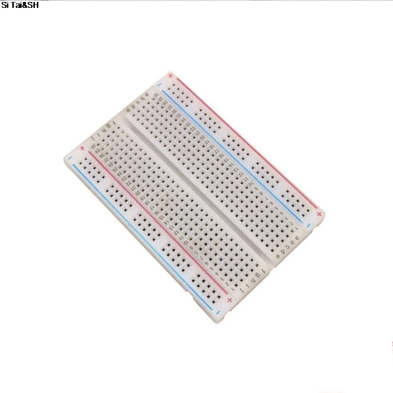 Placa de pruebas PCB sin soldadura, Mini Protoboard de prueba Universal, placa de pan DIY, placa de circuito de prueba de autobús, 400 CM x 8,5 CM, 5,5 puntos de conexión - imagen 4