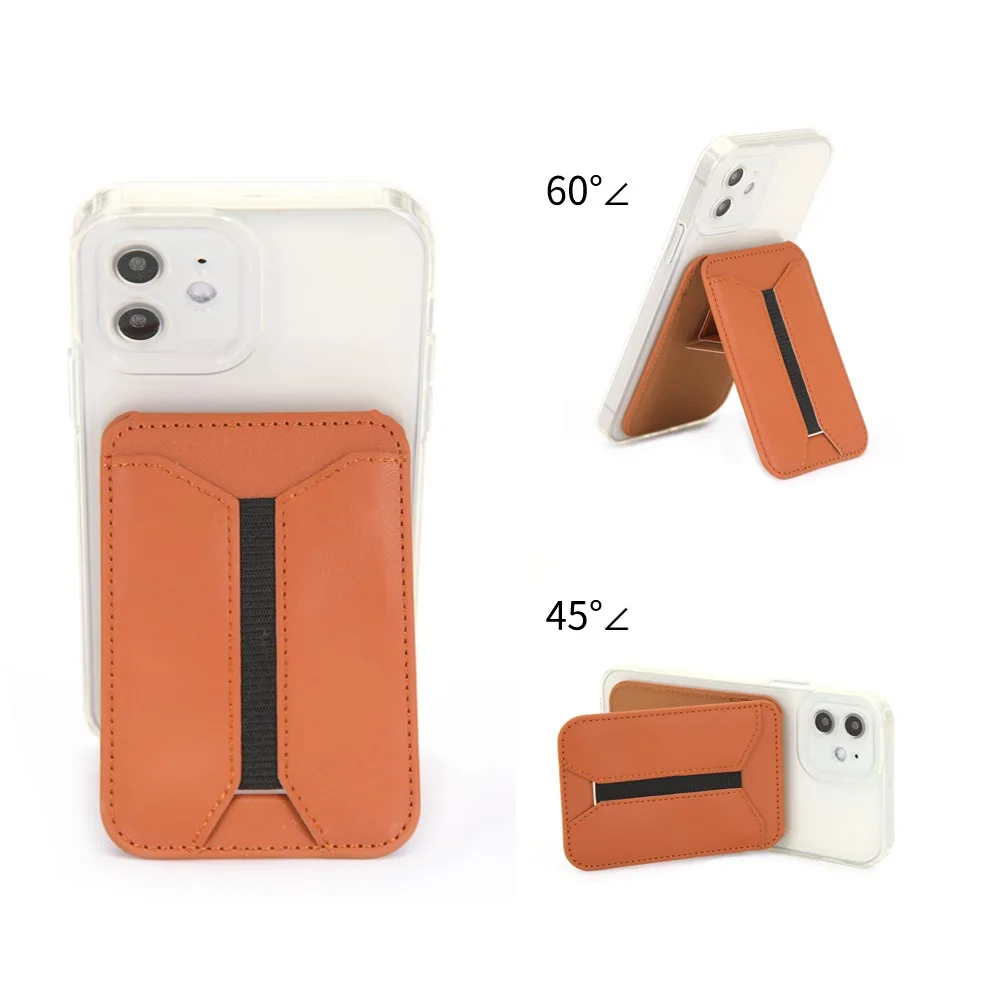 Funda de teléfono con tarjetero magnético trasero, billetera elástica - imagen 2