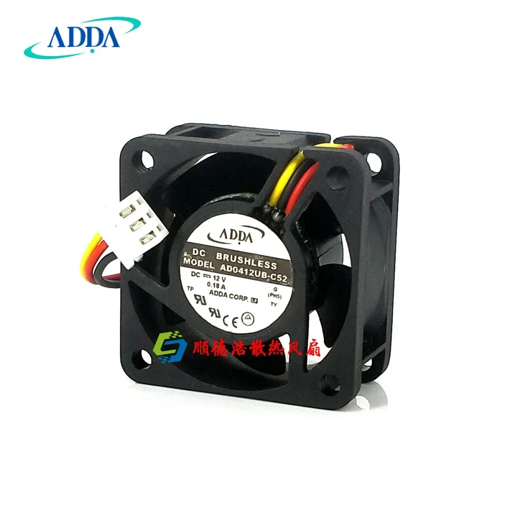 Para ADDA AD0412UB-G70 4010 4CM DC12V 0.12A 3 cables ventilador de alimentación 40x40x10mm - imagen 2