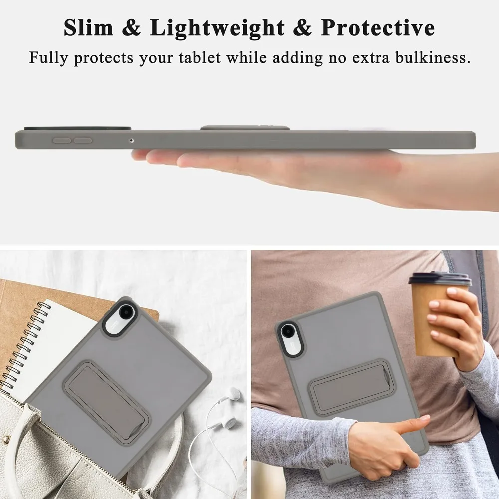 Funda suave transparente de TPU para Xiaomi Redmi Pad2 de 11 pulgadas, carcasa trasera acrílica a prueba de golpes con soporte para tableta para Redmi Pad 2 2025 - imagen 5