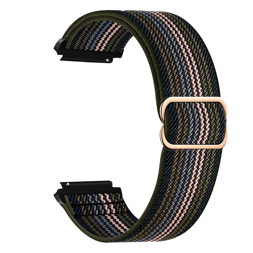 Correa de reloj de 20mm y 22mm para Garmin Venu 3 2 Band Forerunner 265 255 Music Vivoactive 4 5, pulsera trenzada de nailon para Venu 2 Plus Sq - imagen 5
