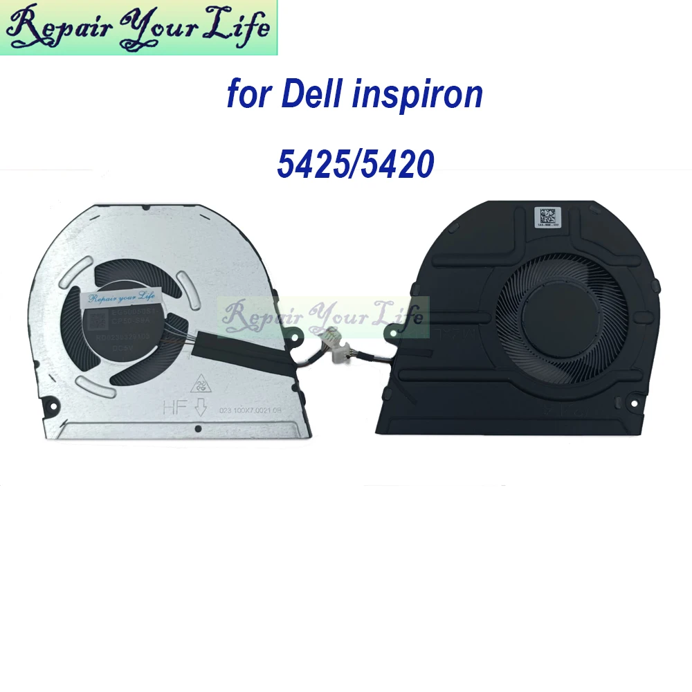 Ventilador enfriador de CPU para portátil Dell Inspiron 14 5425 5420 2022 05V75Y 5V75Y EG50050S1-CP50-S9A 023.100X7.0021 100QB.0001