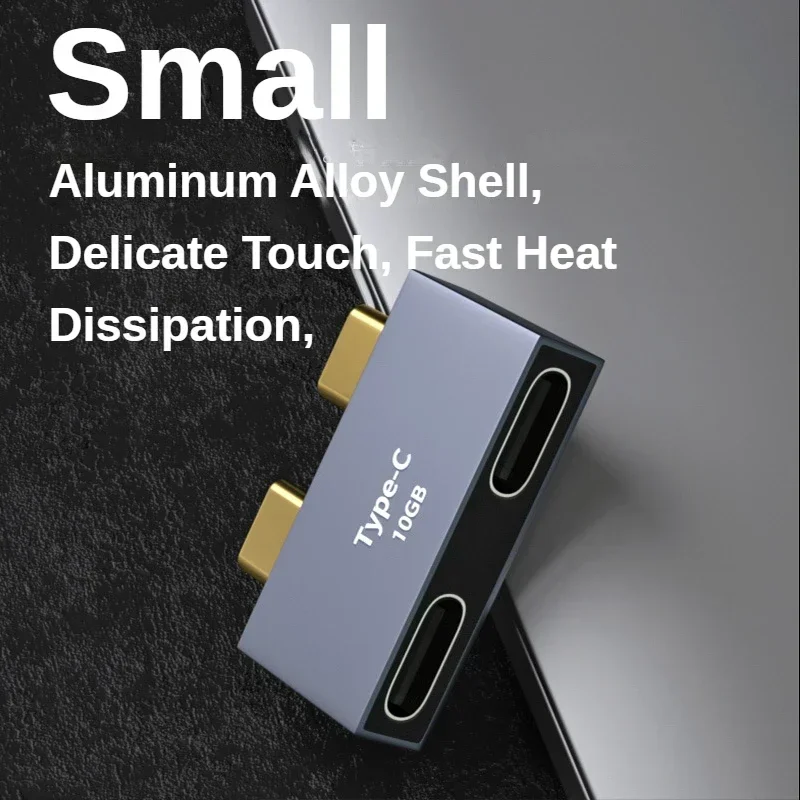 USB C macho \ doble a doble USB C \ tipo C hembra divisor adaptador conector de extensión para USB C PD cargador Powerbank portátil - imagen 5