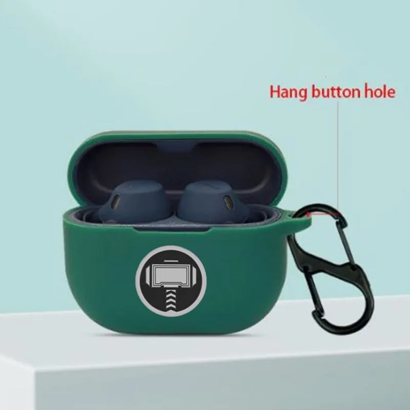 Funda de auriculares de dibujos animados de Marvel para Jabra Elite 10, auriculares inalámbricos de silicona con Bluetooth, caja de carga, funda protectora con gancho - imagen 5