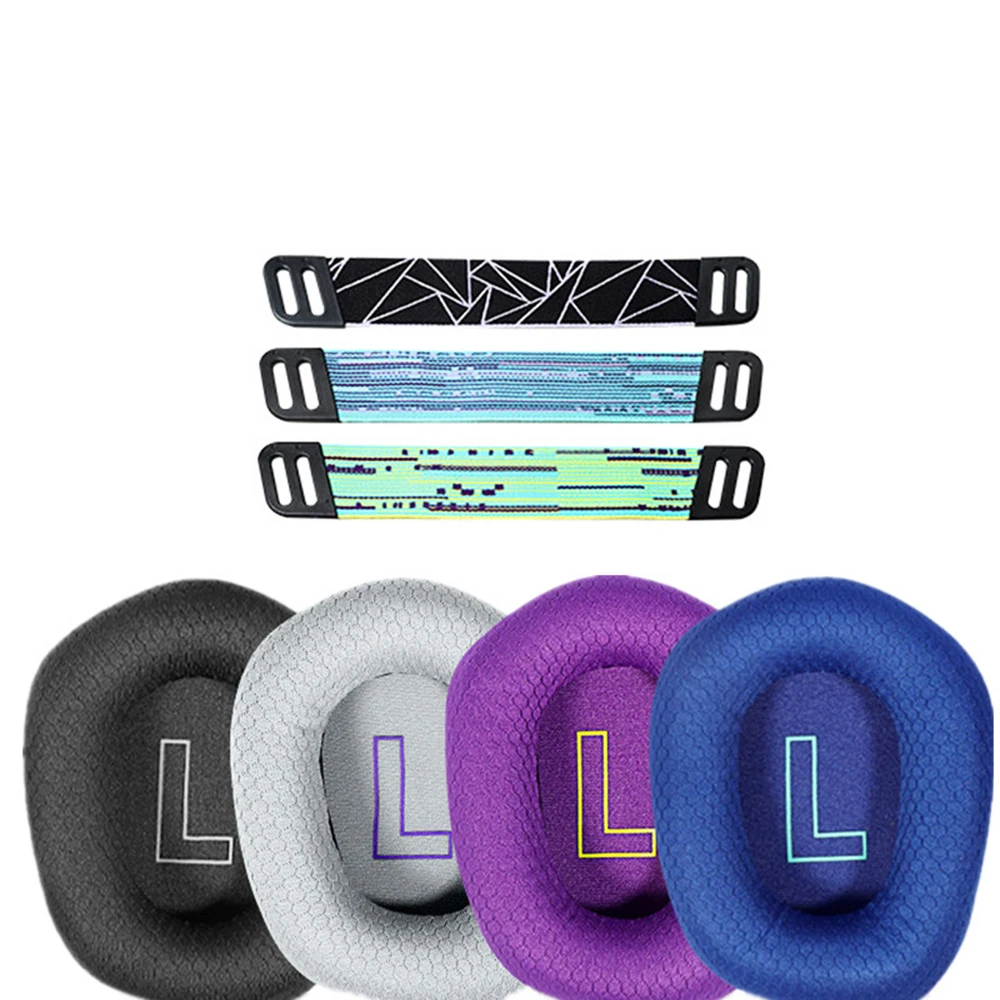 Almohadillas para auriculares Logitech G733 G 733, almohadillas de esponja, cojín de espuma suave, accesorios de repuesto para auriculares