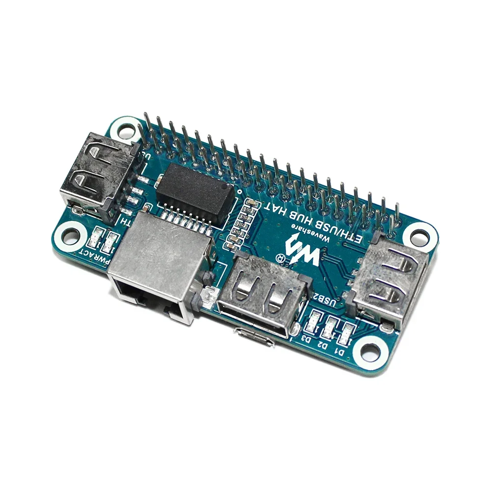 Raspberry Pi-Puerto de red USB a Ethernet RJ45, Hub divisor de 3 puertos USB, 5V Hat para Raspberry Pi 4 Modelo B/3B +/3B/Zero W - imagen 3