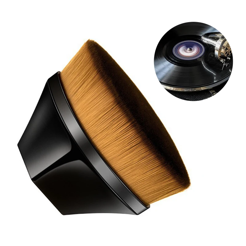 Cepillo antiestático para discos de vinilo, cepillo de limpieza de cerdas de fibra de carbono para discos, cepillo limpiador de discos de vinilo - imagen 2