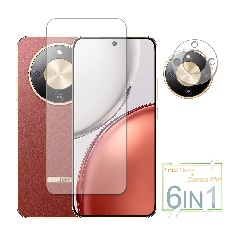 Para Honor Magic8 Lite Glass Honor Magic8 Lite Protector de pantalla de vidrio templado película protectora de lente de cámara de teléfono en Magic 8 Lite