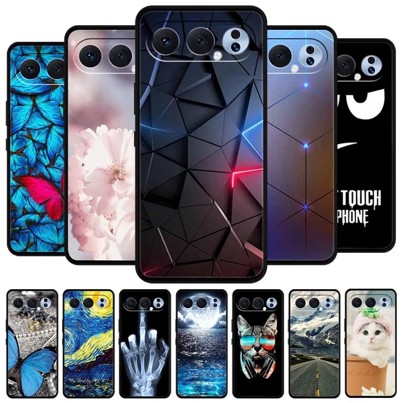 Para Honor 500 Pro funda a prueba de golpes de silicona suave TPU fundas de teléfono para Honor500 Pro 5G Linda funda protectora trasera de animales de dibujos animados