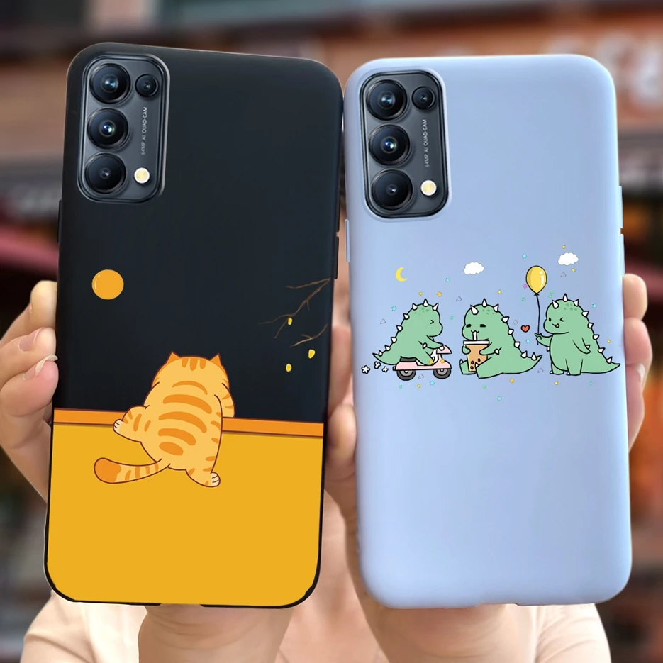 Para Oppo Find X3 Lite funda CPH2145 Linda funda de dibujos animados de moda funda de teléfono de silicona suave para Oppo Find X3 Lite Fundas 6,43 ''funda - imagen 2