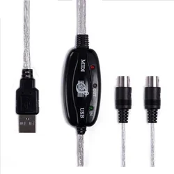 Cable MIDI USB IN OUT para teclado – interfaz con PC