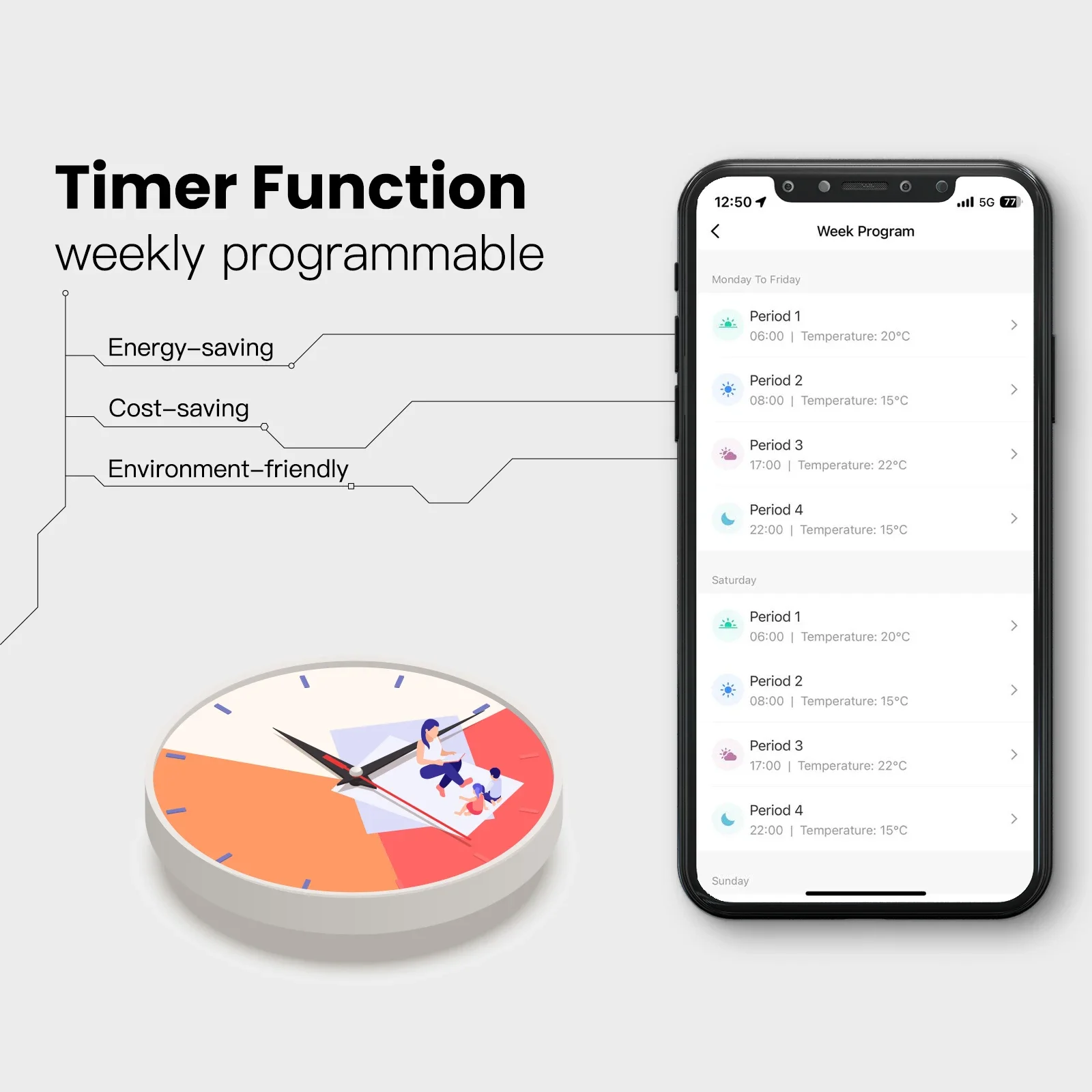 MOES Tuya ZigBee termostato inteligente Control de temperatura ambiente agua/calefacción eléctrica de suelo caldera de Gas funciona con Alexa Google Home - imagen 3