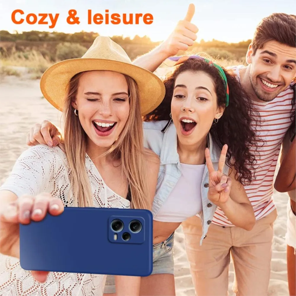 Funda de teléfono de silicona líquida para Xiaomi Redmi Note 12 12s 13 14 Pro Plus 5G Redmi 12 12C 13 13C 4G 5G, funda suave básica mate - imagen 3