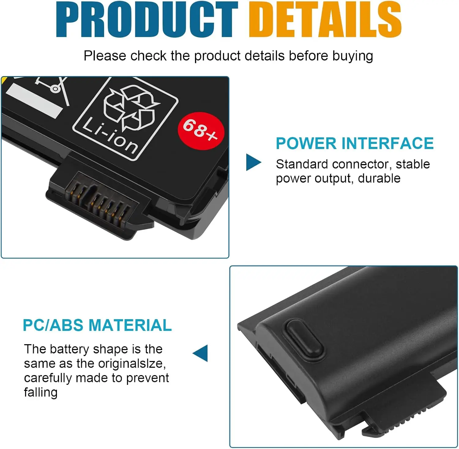 SKOWER 45N1112 batería para Lenovo ThinkPad X240 X240S X250 X260 T440 T440s T450 T450S T460 T550 W550 L450 A275 45N1128 45N1125 - imagen 4