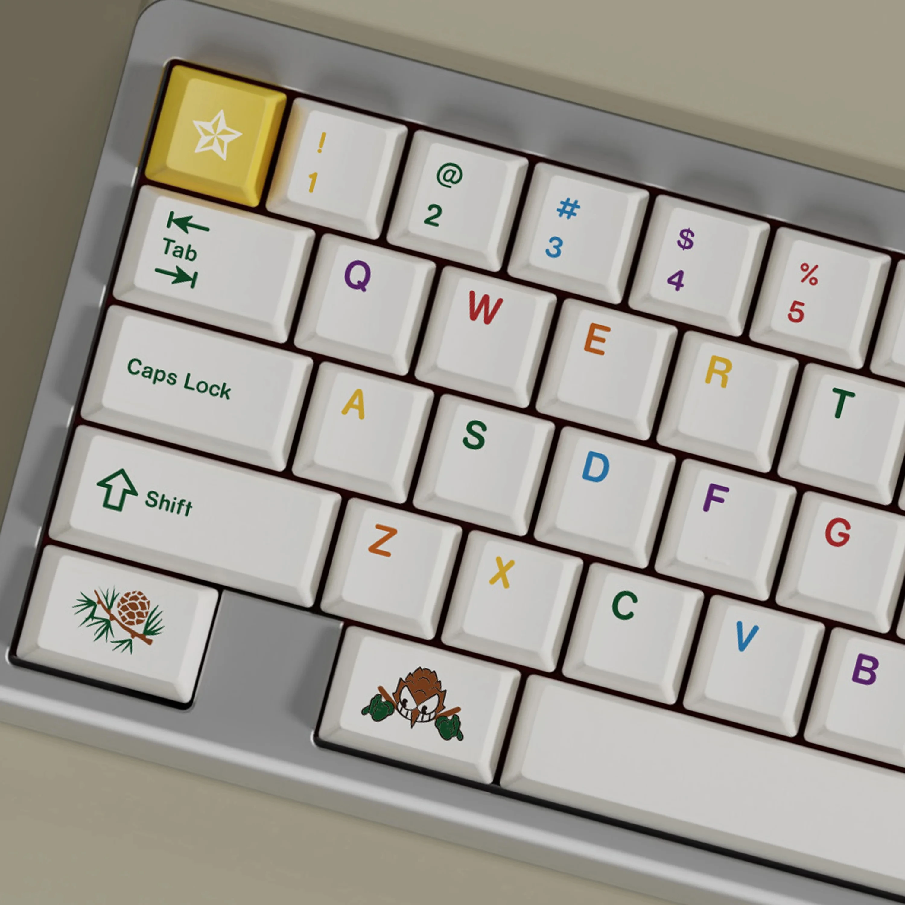 Juego de teclas navideñas de goma de 151 teclas, perfil de cereza, sublimación de tinte PBT, teclas blancas para teclado Mx Switch GH60 61 75 87 96 980 104 - imagen 4