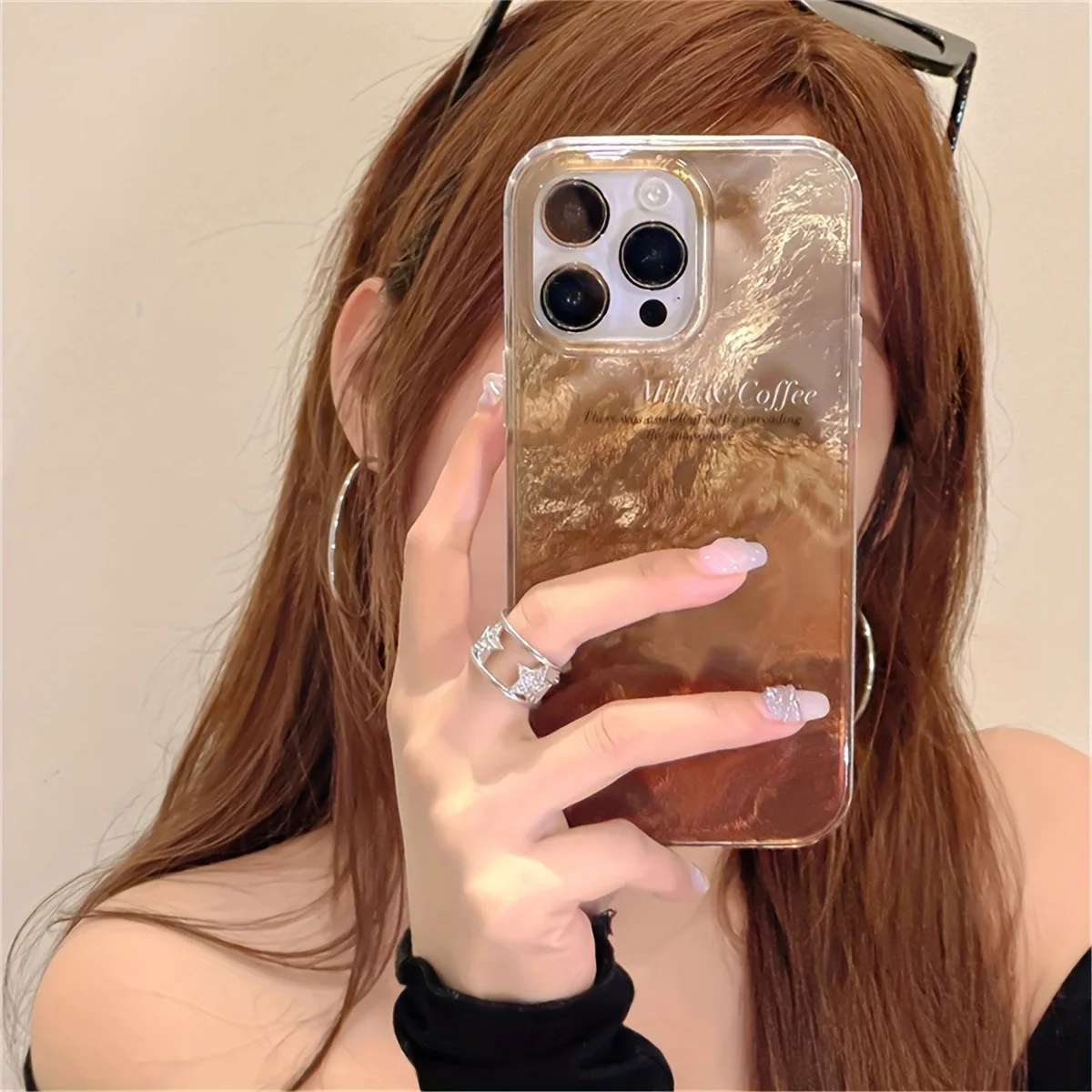 Funda de teléfono con patrón de Iceberg Aurora gradiente Gradual Retro coreano para iPhone 17 11 12 13 14 15 16 Pro Max XS XR 7 8 Plus 16e - imagen 4