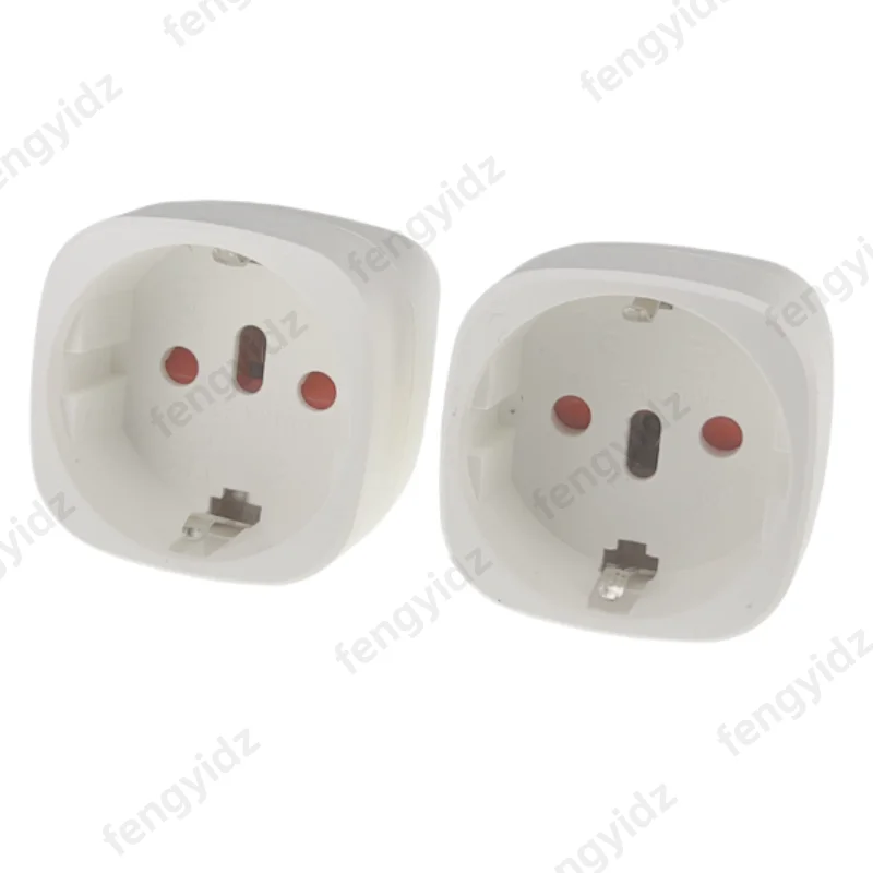 Fengyi Adaptador de enchufe de viaje UE a India Convertidor de potencia universal Adaptador de CA redondo de 3 pines Tipo D para Sri Lanka, Nepal, Congo - imagen 3