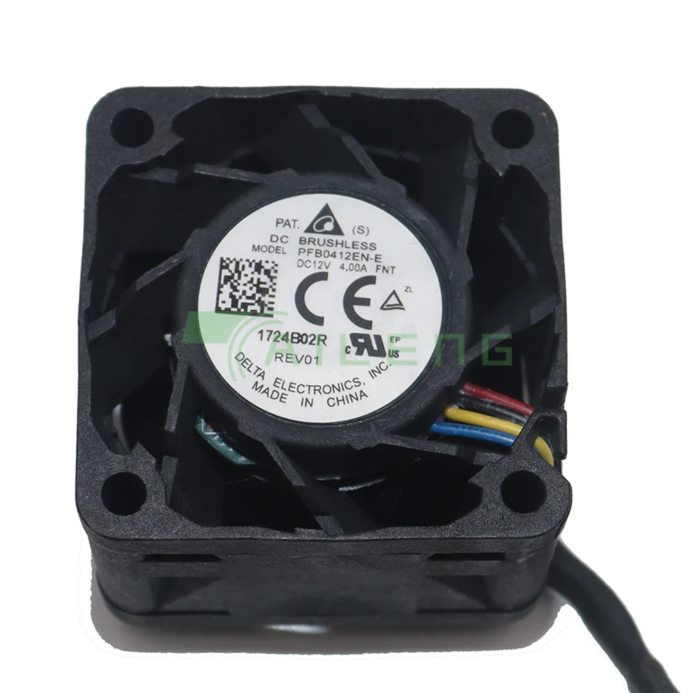 Delta Electronics-ventilador de refrigeración para servidor, PFB0412EN-E DC 12V, 4.00A, 40x40x28mm, 4CM, 40MM, 4 cables - imagen 5