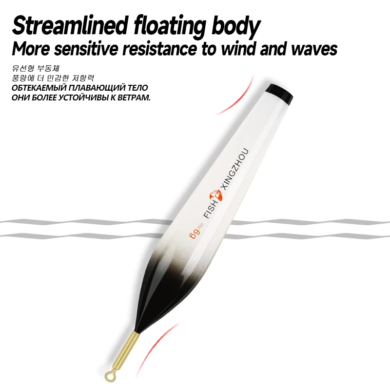 3 uds Nano flotador luminoso cuerpo flotador pie + 3 uds tubos + 1 ganchos de bolsa + 1 flotador cuerpo de boya eléctrica sin cola No CR425 herramientas de pesca - imagen 4