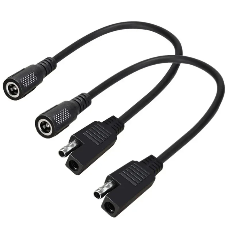Cable de alimentación SAE a DC 5,5*2,1 para paneles solares en coche y motocicleta Cable de alimentación SAE a DC 5521 Cable de alimentación SAE 5,5*2,1 - imagen 4