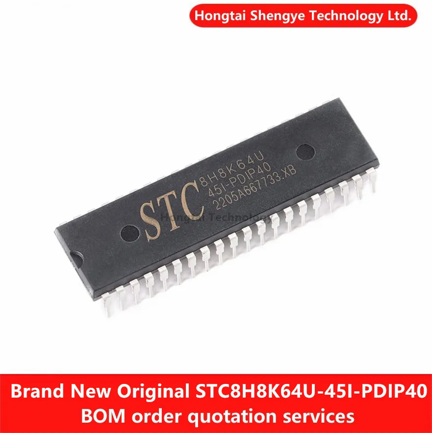 Nuevo chip MCU microcontrolador STC8H8K64U-45I-PDIP40 1T 8051 genuino