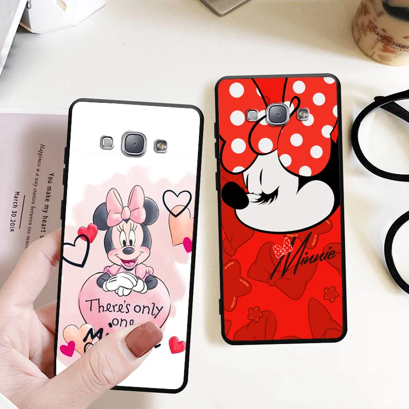 Dibujos animados de Mickey Mouse para Samsung Galaxy A9 A8 Star A9S A7 A6 A5 A3 Plus 2018 2017 2016 funda de teléfono negra suave de silicona - imagen 3
