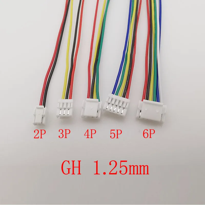 10 Uds Mini Micro SH 1,0mm JST 1,25mm GH 1,25mm PH 2,0mm XH 2,54mm paso 2/3/4/5/6 Pin conector de Cable hembra único - imagen 4
