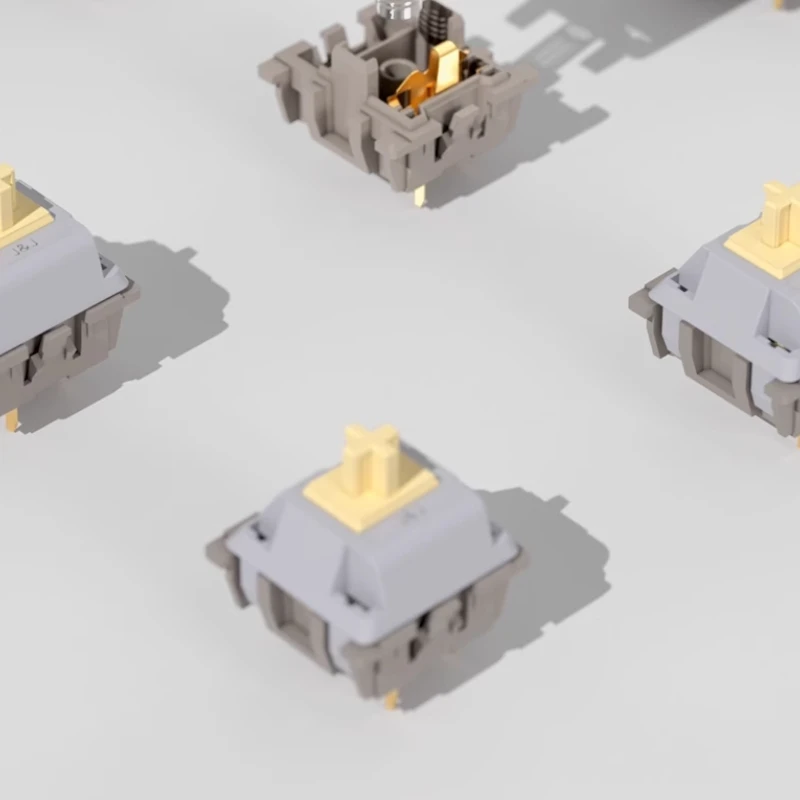 Interruptor de teclado personalizado James Donkey, disparador de luz intercambiable en caliente, 35g, eje lineal silencioso, interruptor de teclado mecánico de 3 pines - imagen 5