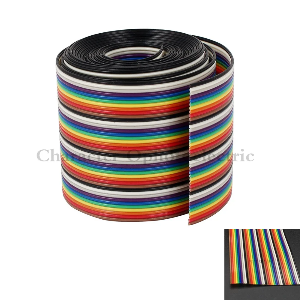 Cable plano de cinta arcoíris IDC, 1M, 2M, 5M, 10M, 40 pines - imagen 5