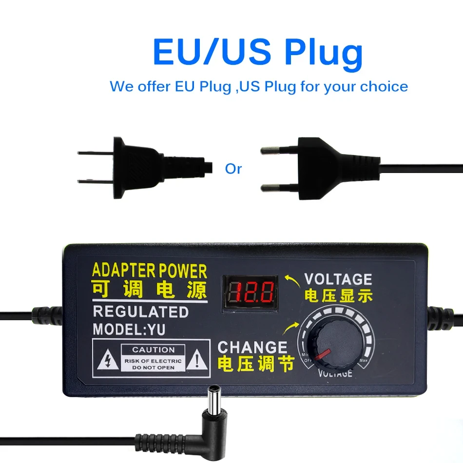 Adaptador de fuente de alimentación led de 108W AC110v-240V ajustable a DC 3V-36V 3A accesorios de iluminación pantalla fuente de alimentación de voltaje - imagen 2