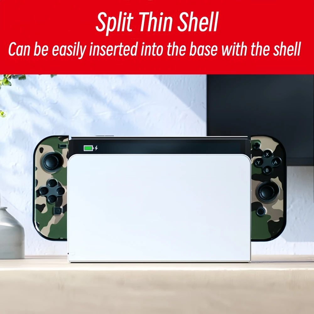 Nueva funda protectora para interruptor OLED, cubierta de carcasa para controlador de Gamepads NS OLED, protección completa resistente a los arañazos - imagen 4