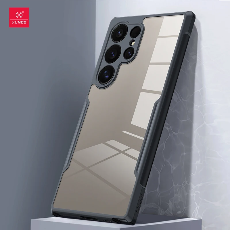 Para Samsung Galaxy S25 Ultra funda XUNDD Airbags a prueba de golpes transparente PC + TPU protector parachoques trasero - imagen 2