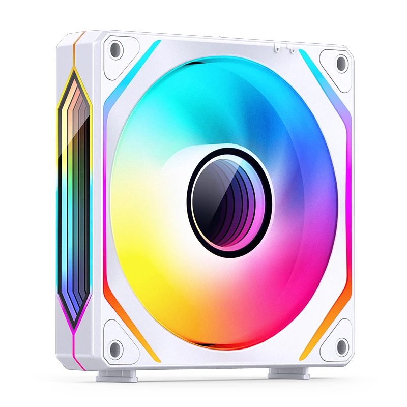 JONSBO ZL-120 3 en 1 ARGB ventilador con cubierta de PC 120mm 4PIN PWM Control de temperatura 3PIN ARGB ventilador de refrigeración de CPU - imagen 5